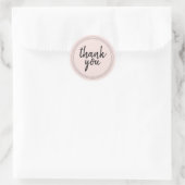 Étiquette de remerciement cadeau Chic Script Paste (Sac)