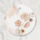 Étiquette de remerciement de babille bohème (Dos)