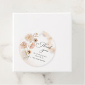 Étiquette de remerciement de babille bohème (En situation)