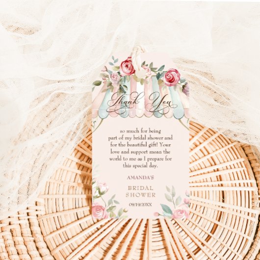 Étiquette de remerciement de Baby Shower de mariag