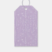 Étiquette de remerciement de Baby Shower Floral La (Dos)