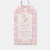 Étiquette de remerciement de Baby Shower Pink Sill (Devant)