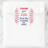 étiquette de remerciement de baseball. Baseball pe (Sac)
