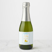 Étiquette de remerciement de boisson à gingham à g (Devant)