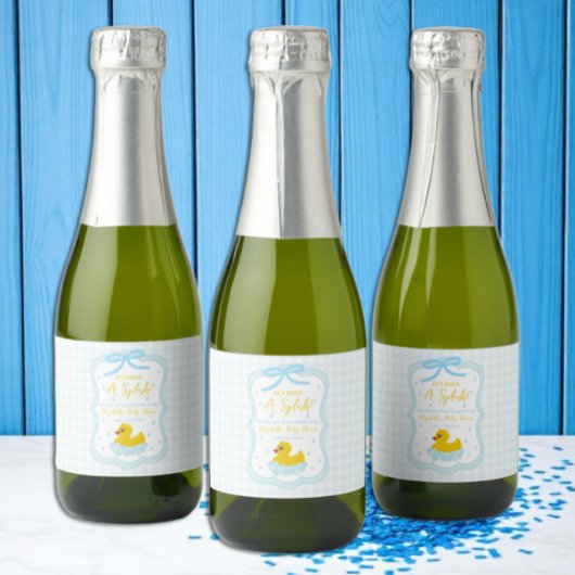 Étiquette de remerciement de boisson à gingham à g