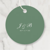 Étiquette de remerciement de cadeau de mariage à l (Dos)