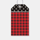 Étiquette de remerciement de cerf de bois, bois, B (Dos)