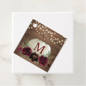 Étiquette de remerciement de citrouille automne ru (En situation)