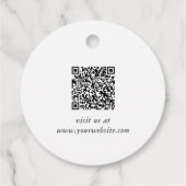 Étiquette de remerciement de code QR pour entrepri (Dos)