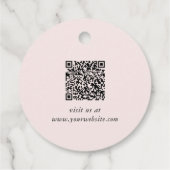 Étiquette de remerciement de code QR pour entrepri (Dos)