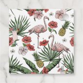 Étiquette de remerciement de douche Élégant Flaman (Dos)