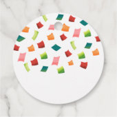 Étiquette de remerciement de fête mexicaine (Dos)