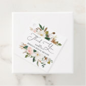 Étiquette de remerciement de fête prénatale en cot (En situation)