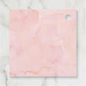 Étiquette de remerciement de fête prénatale en cot (Dos)