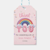 Étiquette de remerciement de joyeux anniversaire A (Devant)