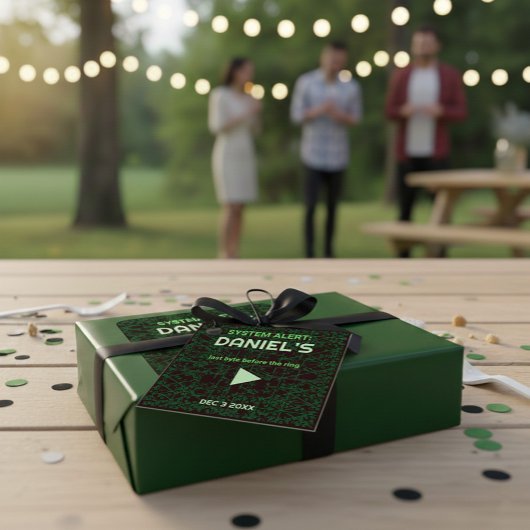 Étiquette de remerciement de la Tech Code Party