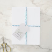 Étiquette de remerciement de mariage à monogramme (Avec de laficelle)