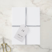Étiquette de remerciement de mariage à monogramme (Avec de la ficelle)