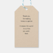 Étiquette de remerciement de mariage classique int (Dos)