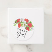 Étiquette de remerciement de mariage d'été à la fr (En situation)