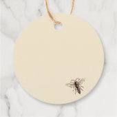 Étiquette de remerciement de mariage en nid d'abei (Dos)