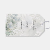 Étiquette de remerciement de mariage horizontale e (Devant (Horizontal))