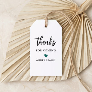 Étiquette de remerciement de mariage, Merci d'être