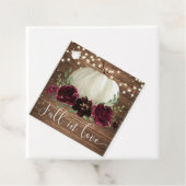 Étiquette de Remerciement de Pumpkin de Tombe Rust (En situation)