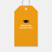 Étiquette de remerciement de remise de diplôme sim (Dos)