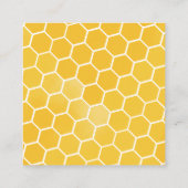 Étiquette de remerciement de ruches de miel d'abei (Dos)