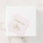 Étiquette de remerciement élégante pour une fête d (En situation)