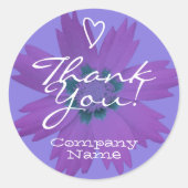 Étiquette de remerciement Fleur de lilas pastel vi (Devant)