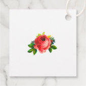 Étiquette de remerciement florale à l'aquarelle (Dos)