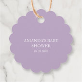 Étiquette de remerciement florale élégante  (Dos)