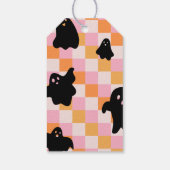 Étiquette de remerciement Halloween féminine (Dos)