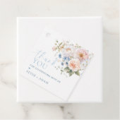 Étiquette de remerciement Hargrove Blue Floral (En situation)