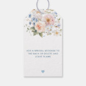 Étiquette de remerciement Hargrove Blue Floral (Dos)