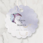 ÉTIQUETTE DE REMERCIEMENT | Lune d'Améthyste (Dos)