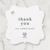 Étiquette de remerciement moderne et minimal pour (Devant)