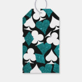 Étiquette de Remerciement Pailletée de Sarcelle de (Dos)