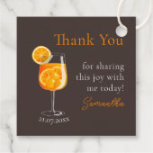 Étiquette de remerciement personnalisée pour enter (Dos)