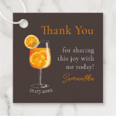 Étiquette de remerciement personnalisée pour enter (Devant)