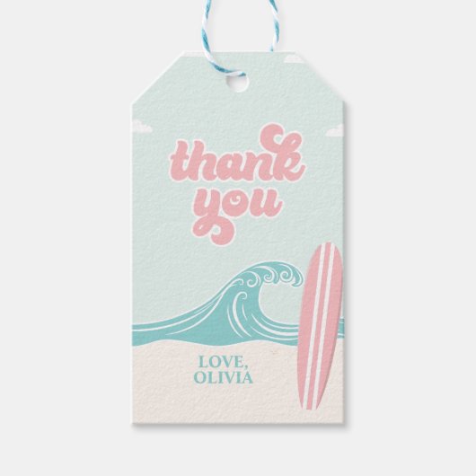 Étiquette de remerciement pour Baby Shower 'Bébé à (Devant)