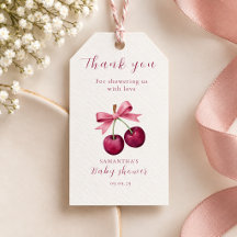 Étiquette de remerciement pour Baby Shower Coquett