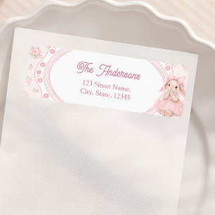 Étiquette de remerciement pour Baby Shower Fille L
