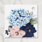 Étiquette de remerciement pour Baby Shower Navy Bl (Dos)