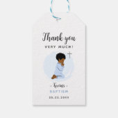 Étiquette de remerciement pour baptême de bébé pri (Dos)