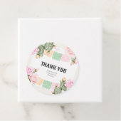 Étiquette de remerciement pour cadeau Fiesta (En situation)