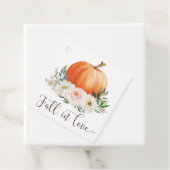 Étiquette de Remerciement pour Citrouille Tombez a (En situation)