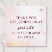 Étiquette de Remerciement pour Citrouille Tombez a (Dos)